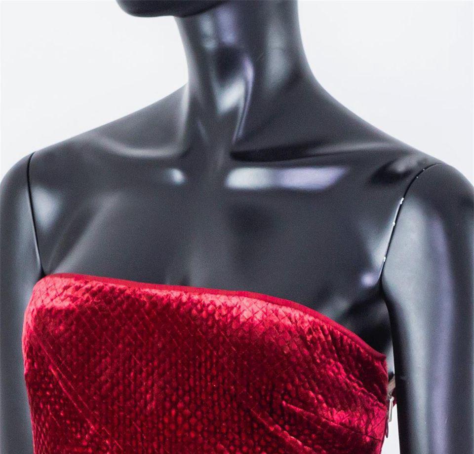 VESTIDO DE VELVET ROJO VALENTINO talla 38 - XS Rojo en venta