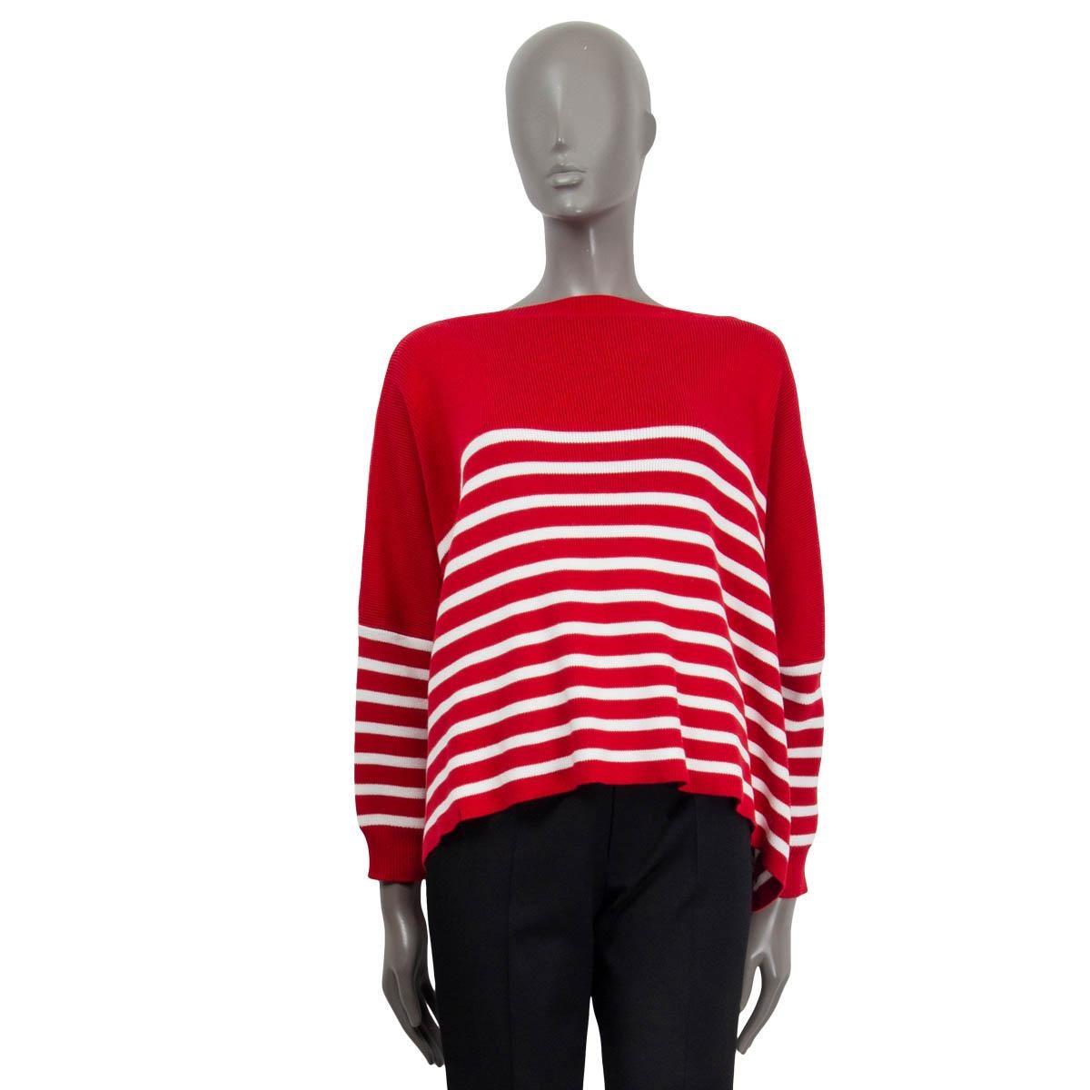 red and white striped sweater