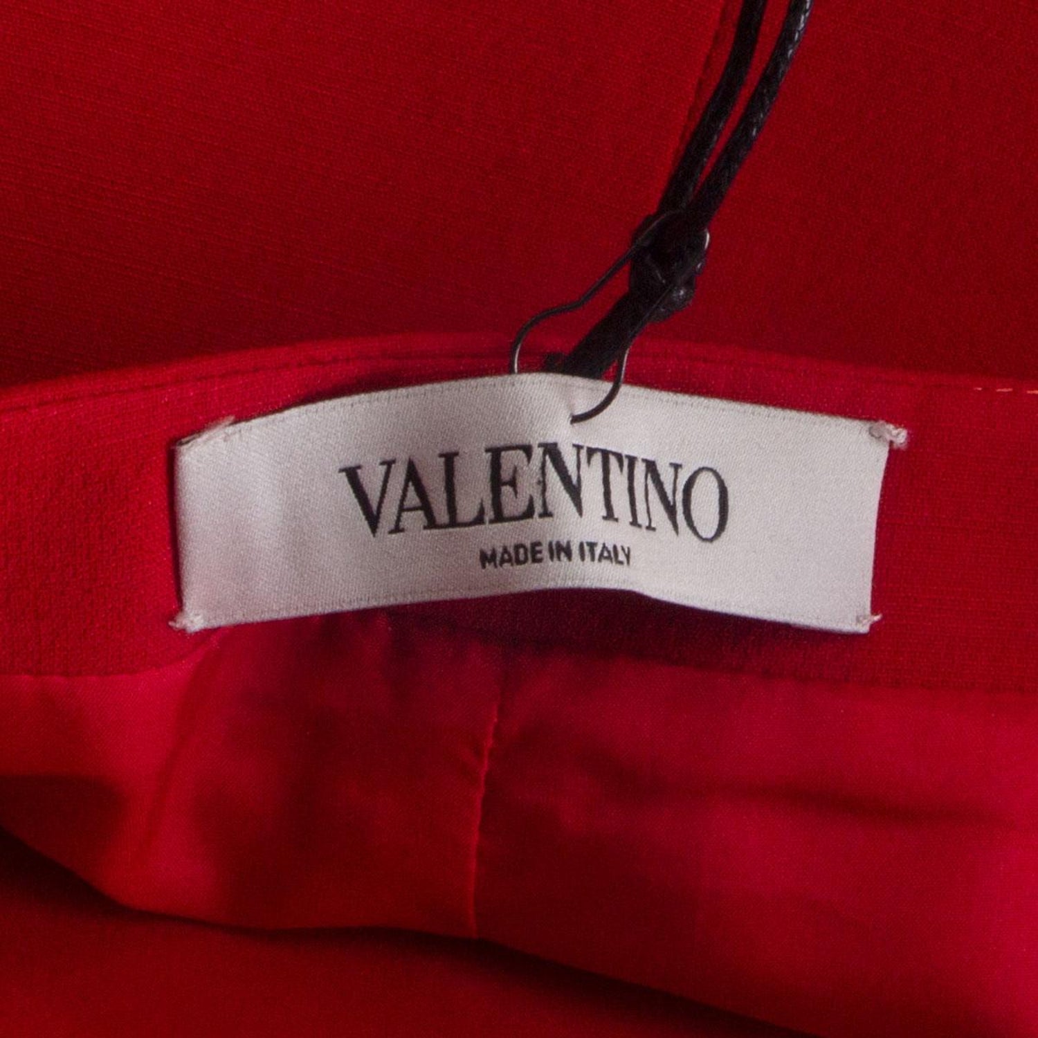 VALENTINO red wool and silk A-Line Short Skirt 40 S For Sale at 1stDibs