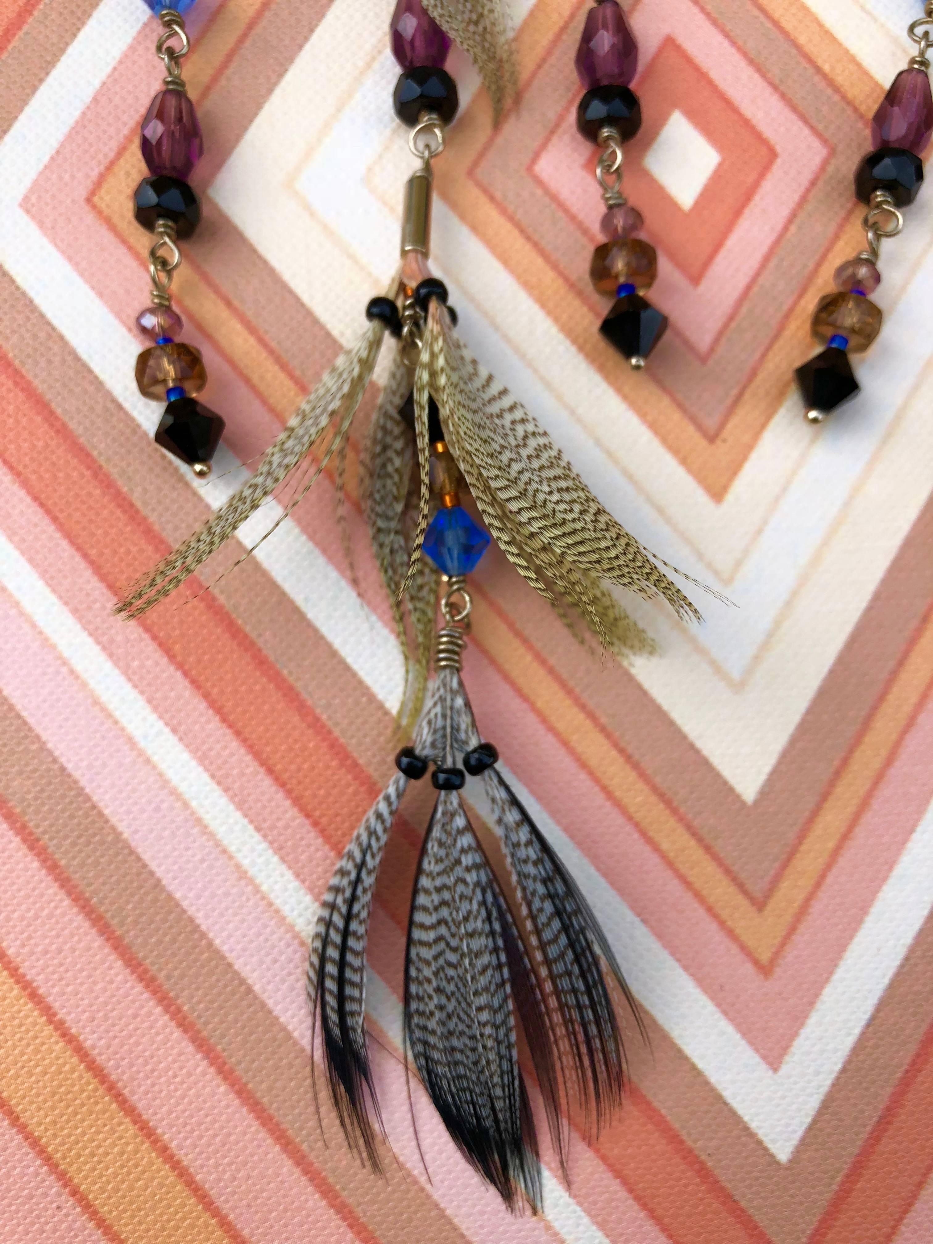 Women's Valentino Resort Butterfly Dream Catcher Feather Shoulder Duster Earrings, 2016