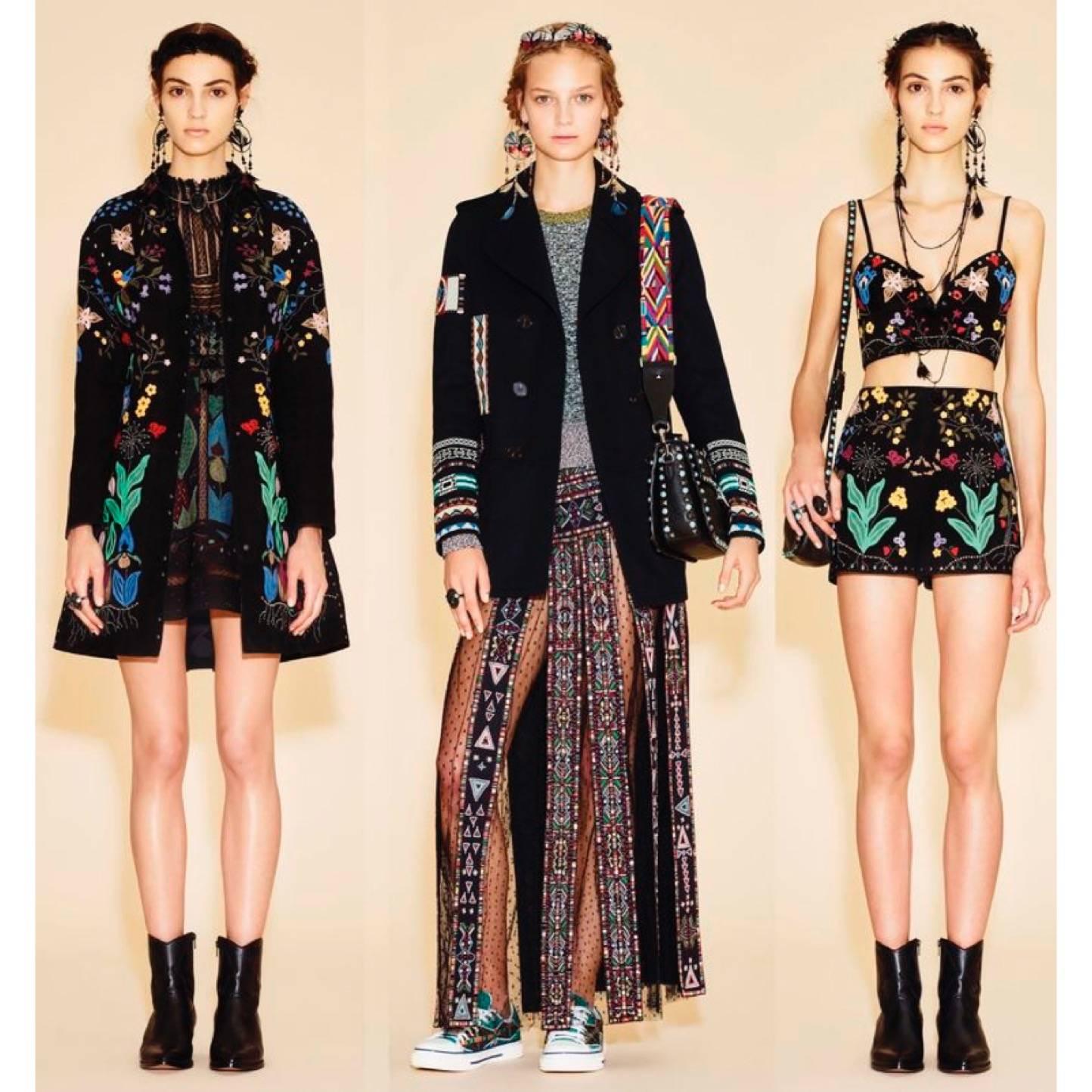 Valentino Resort Butterfly Dream Catcher Feather Shoulder Duster Earrings, 2016 4