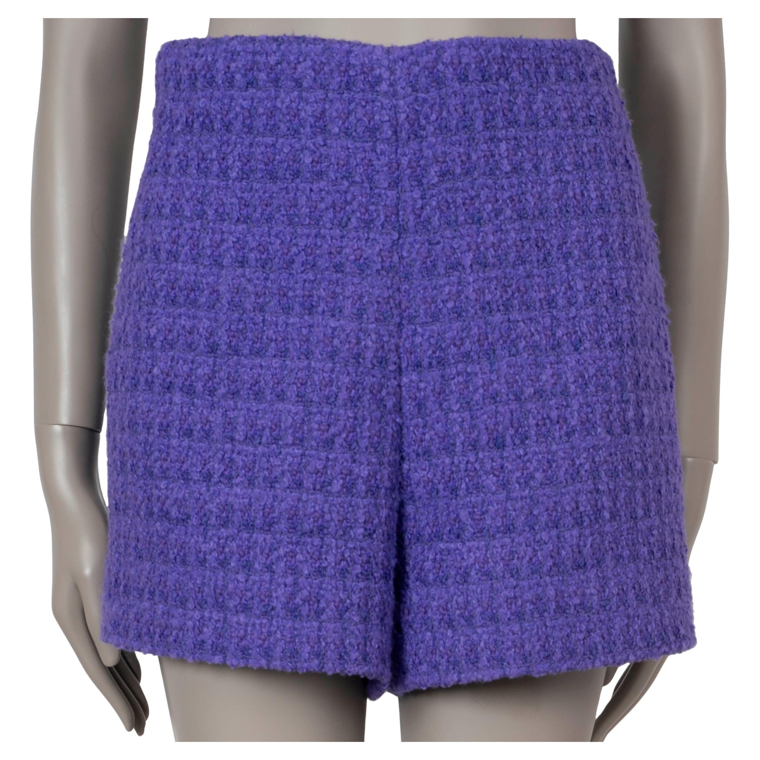VALENTINO Rich Violet cotton 2022 BOULCE MINI Shorts Pants XS