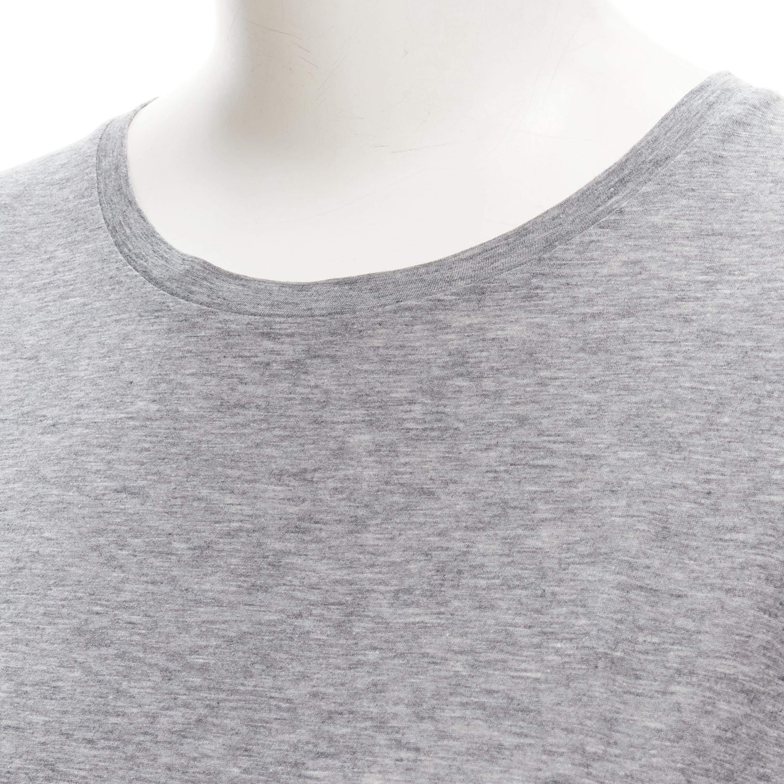 VALENTINO Rockstud 100% cotton grey pyramind spike stud side tshirt S For Sale 3