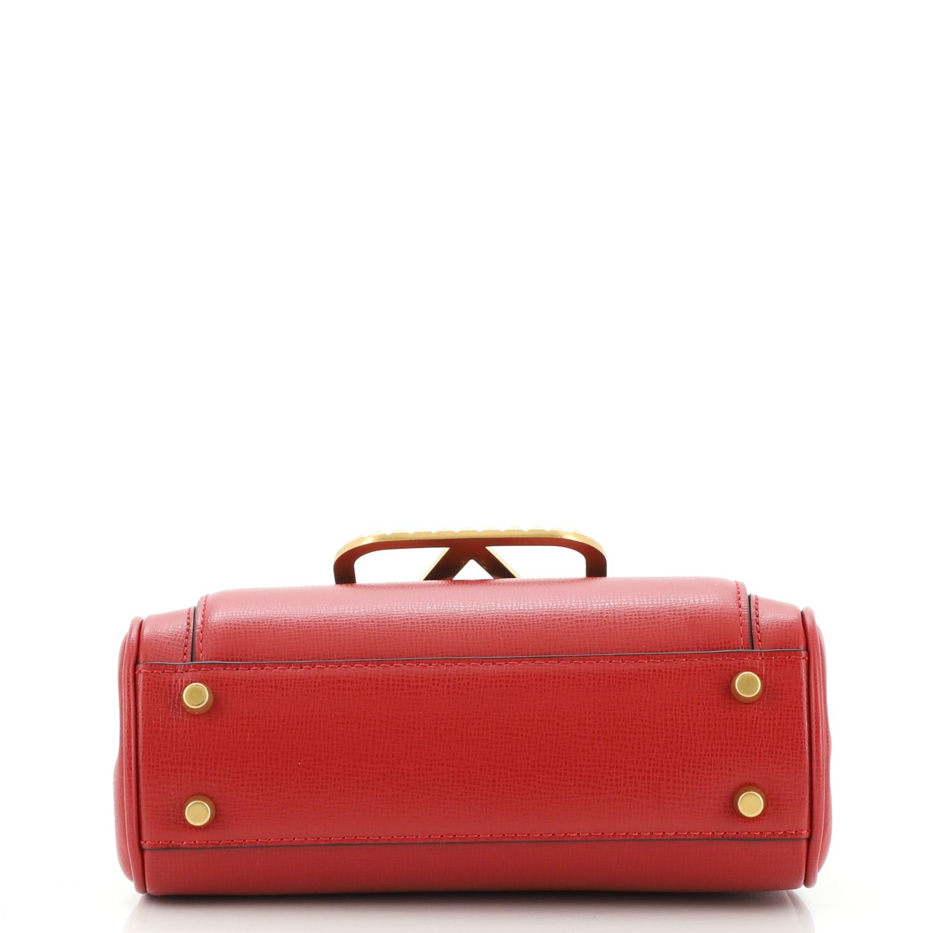 Valentino Rockstud Alcove Tasche aus Leder mit doppeltem Henkel für Damen oder Herren