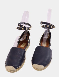 Valentino Espadrilles mit Nieten und Knöchelriemen Größe EU 37