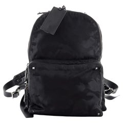 Valentino Rockstud Backpack Camo Nylon Medium