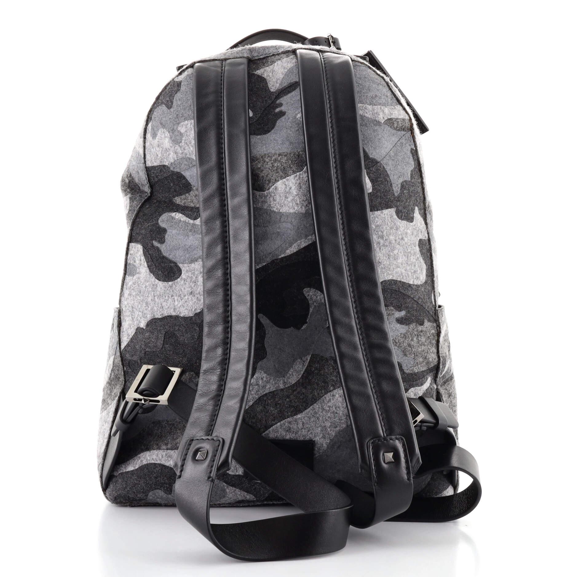 valentino camo backpack