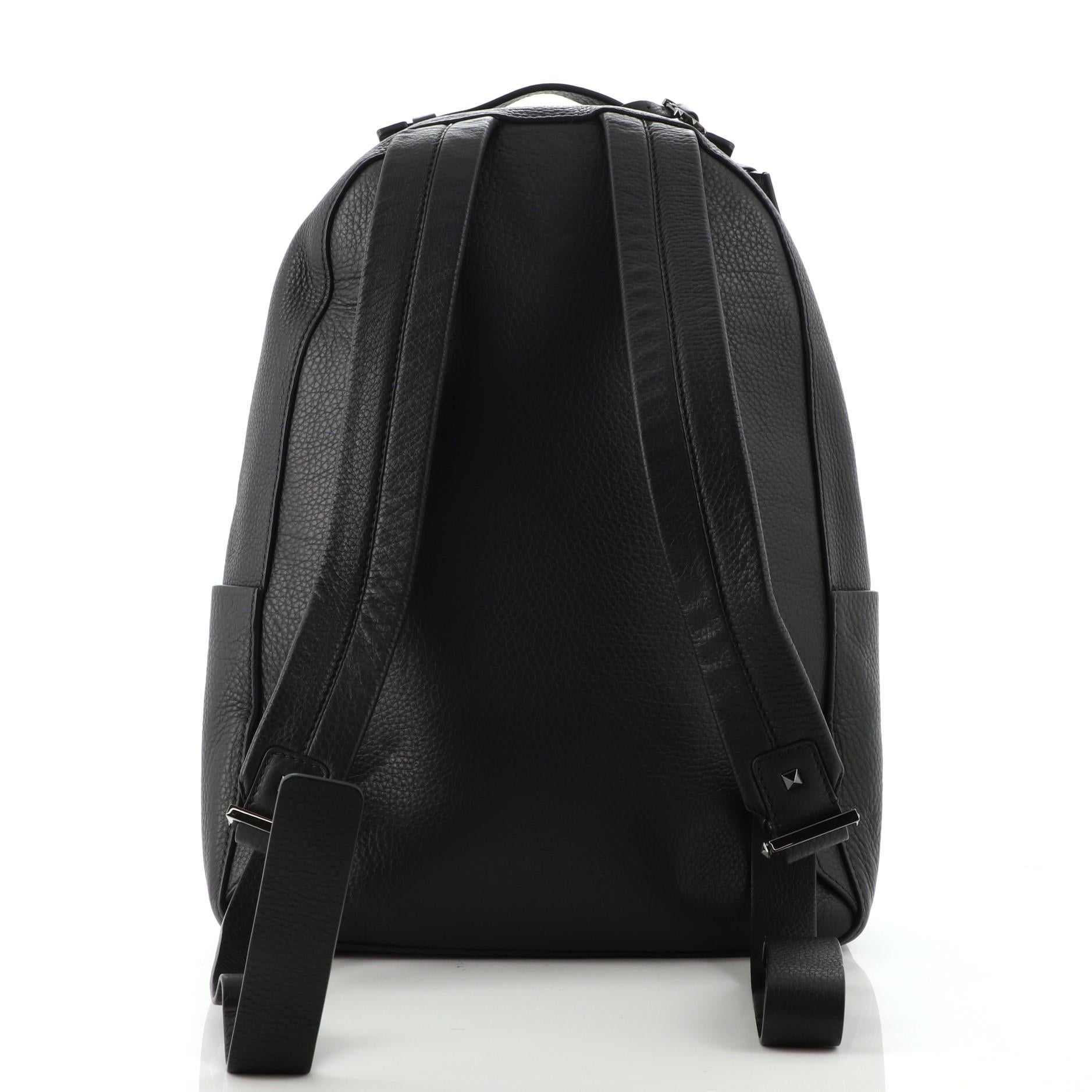 Valentino Rockstud Backpack Leather Large In Good Condition In NY, NY