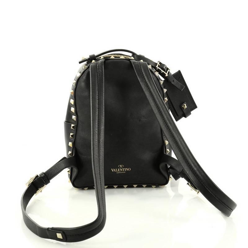 Valentino Rockstud Backpack Leather Mini In Good Condition In NY, NY