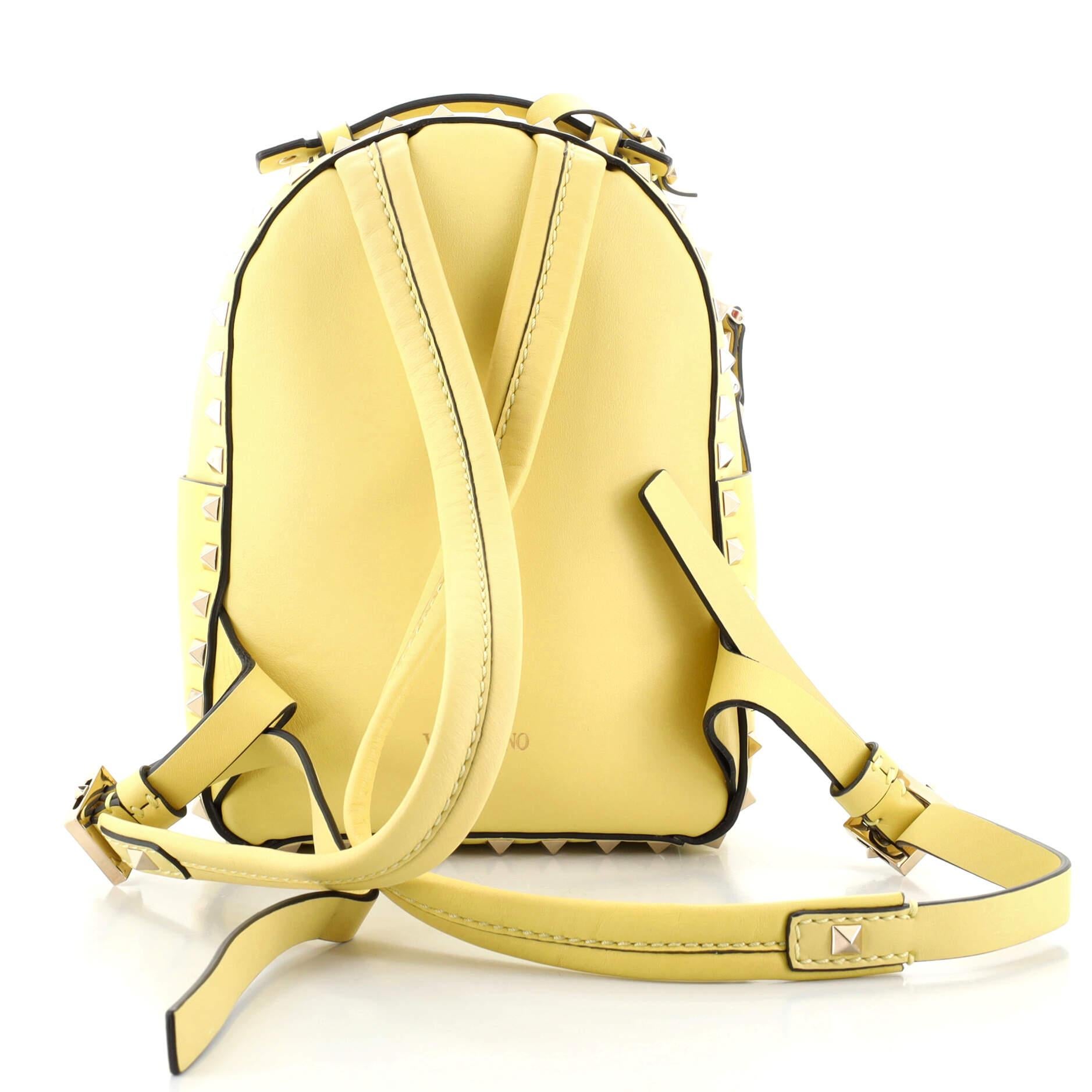pastel yellow backpack