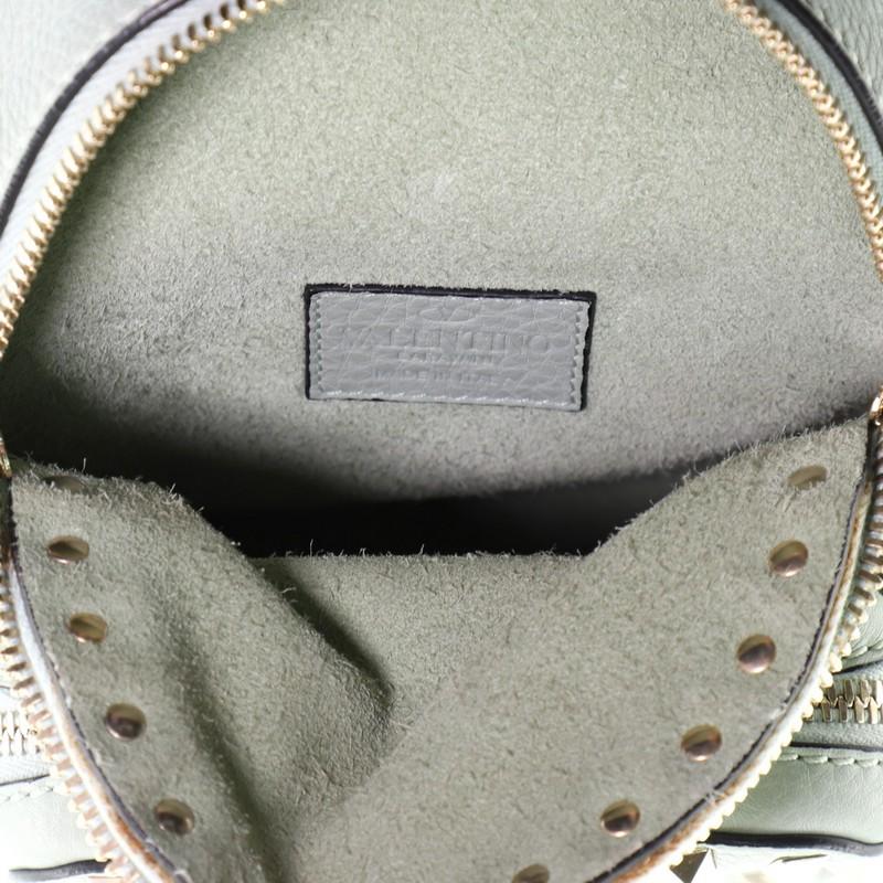 Gray Valentino Rockstud Backpack Leather Mini