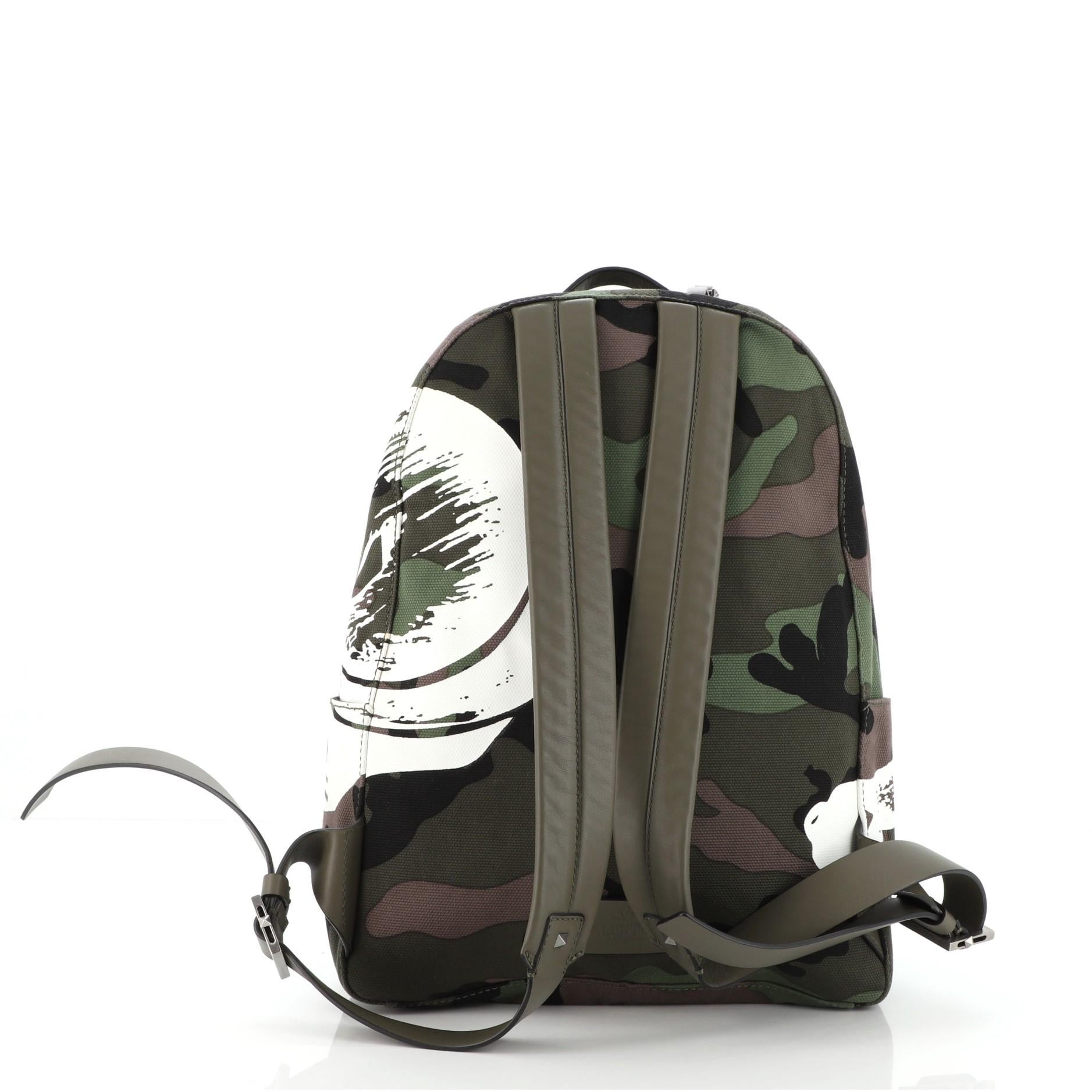 camo canvas backpack