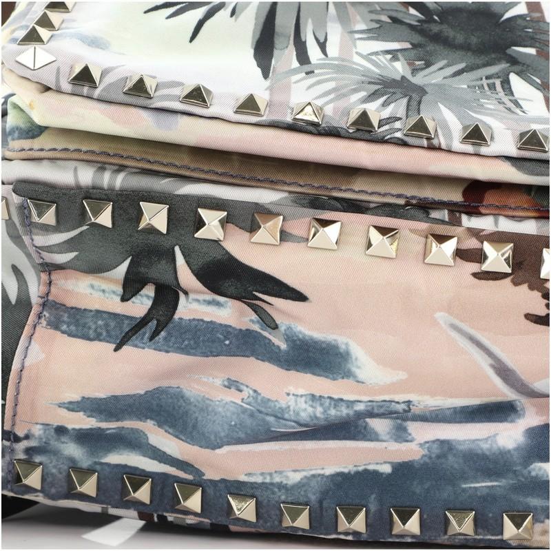 Valentino Rockstud Backpack Printed Nylon Medium 1