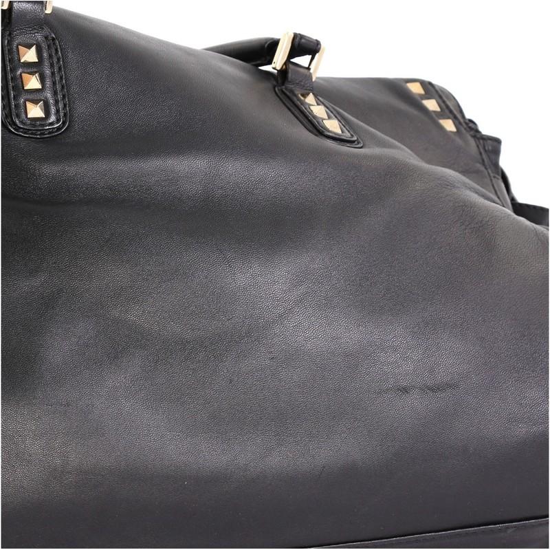 Valentino Rockstud Bow Satchel Leather Medium  1