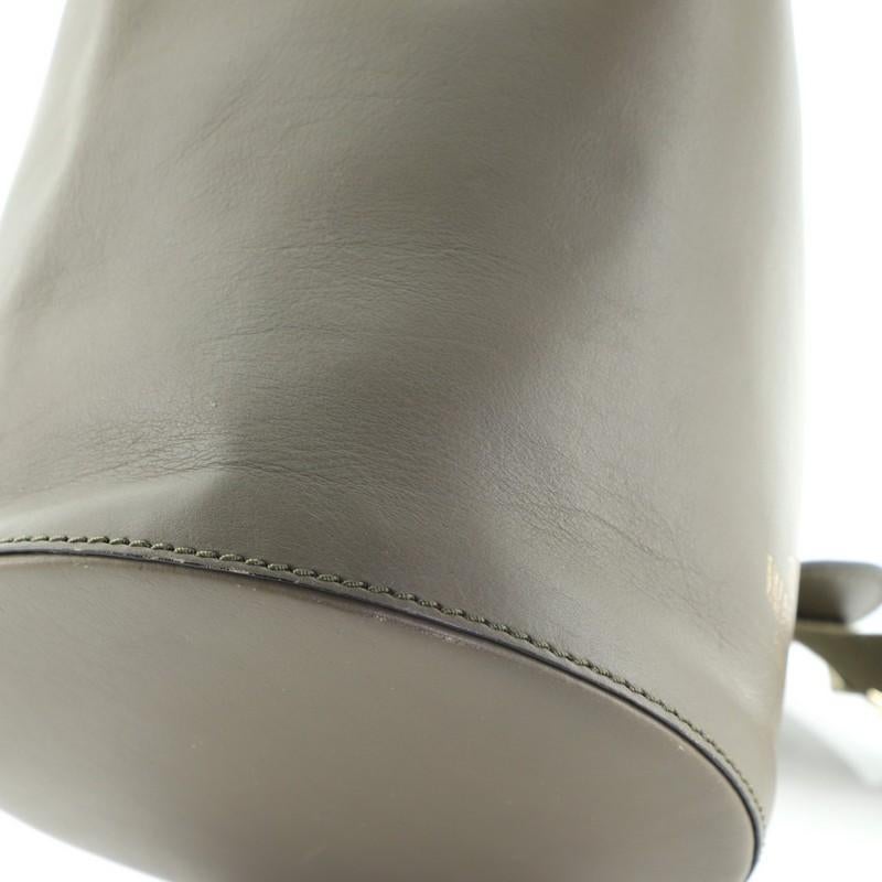Gray Valentino  Rockstud Bucket Bag Leather