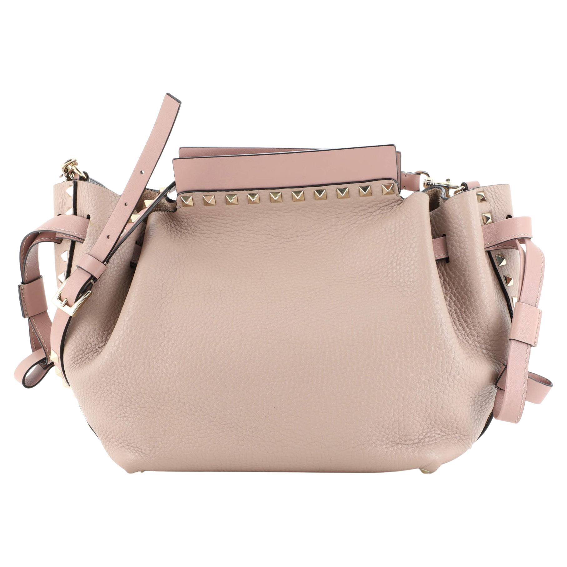 Valentino Rockstud Spike Flap Bag Quilted Leather Small For Sale at 1stDibs