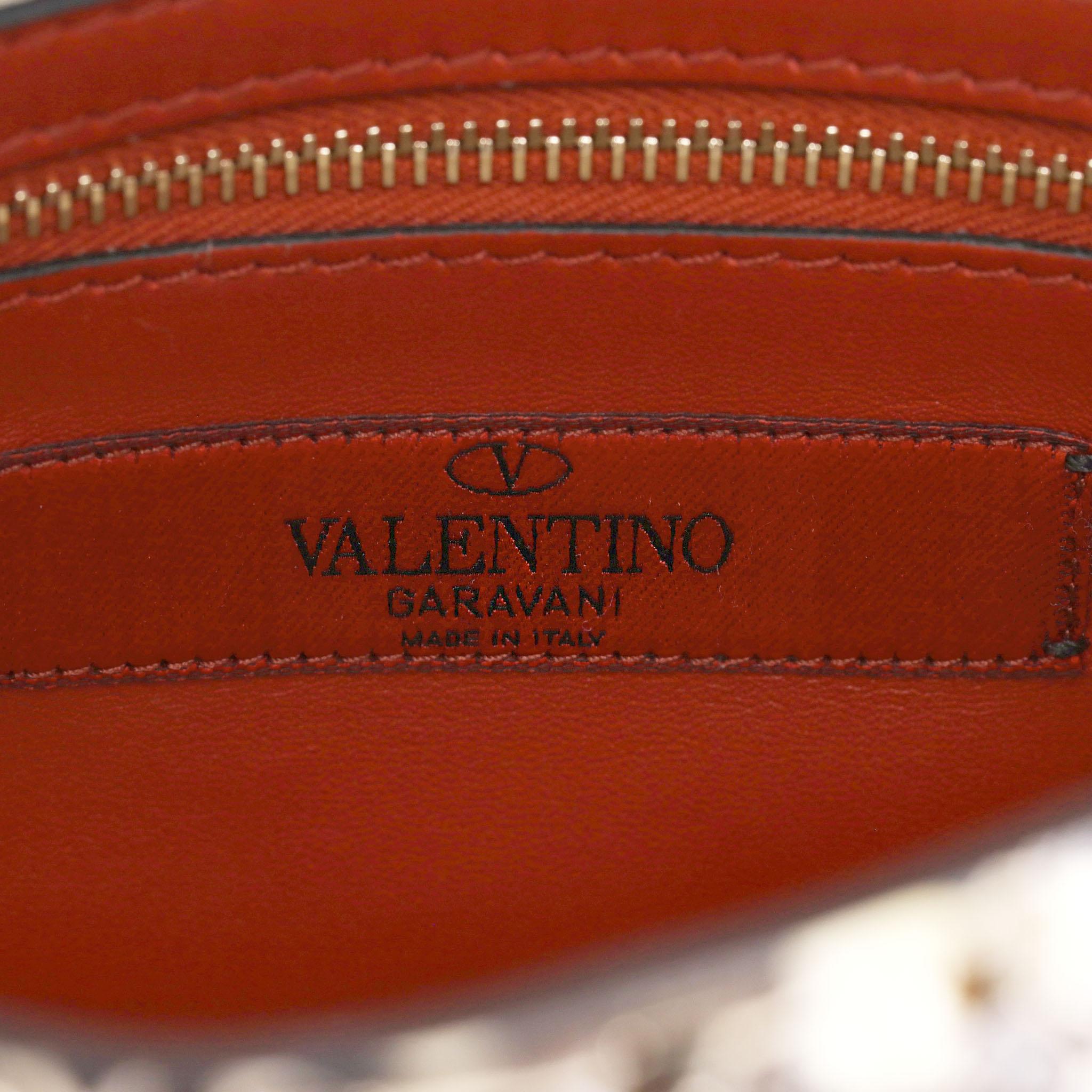 Valentino Rockstud Butterfly Water Snakeskin Crossbody Bag in vendita 6