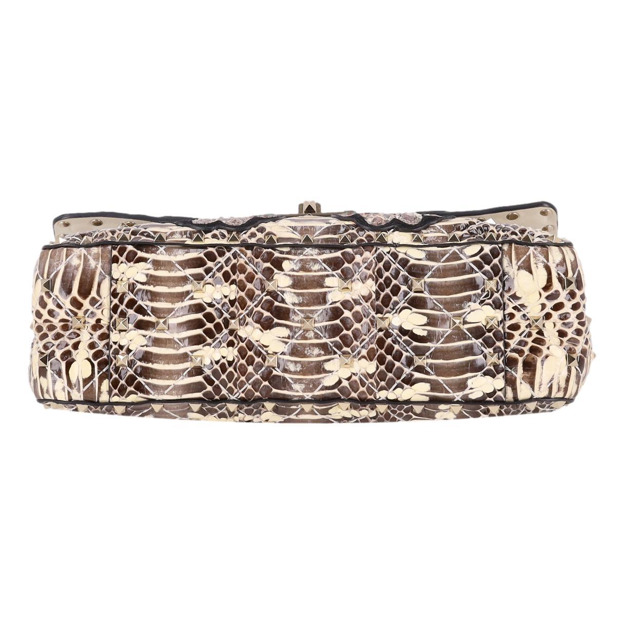 Valentino Rockstud Butterfly Water Snakeskin Crossbody Bag in vendita 1