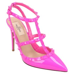 Valentino Rockstud Caged Pumps, rosa
