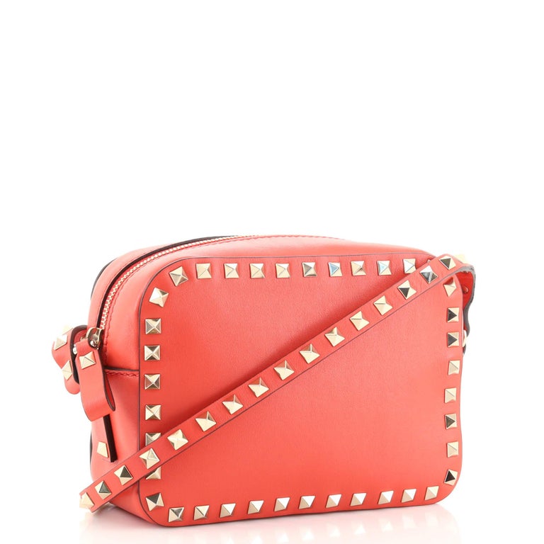 Valentino Rockstud Camera Crossbody Bag Leather For Sale at 1stDibs
