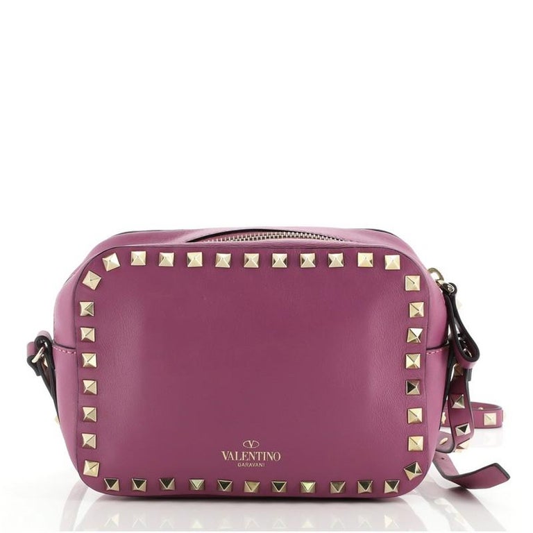 Valentino Rockstud Camera Crossbody Bag Leather at 1stDibs