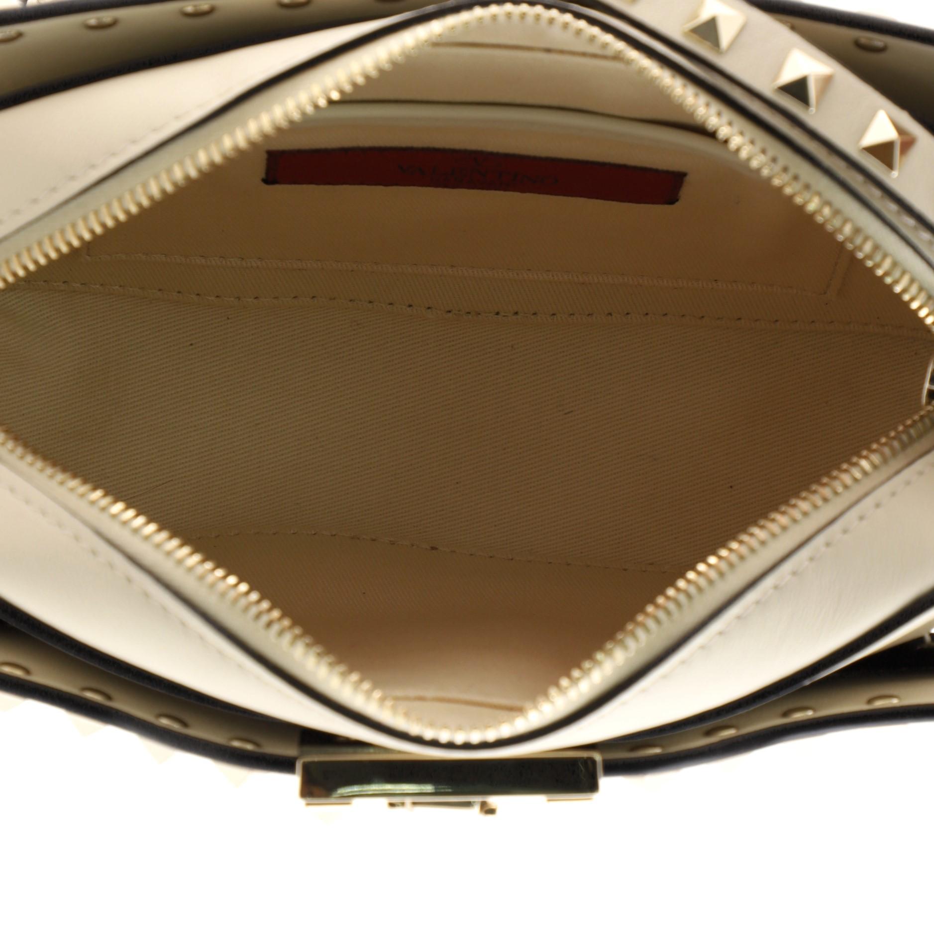 Women's Valentino Rockstud Camera Crossbody Bag Leather