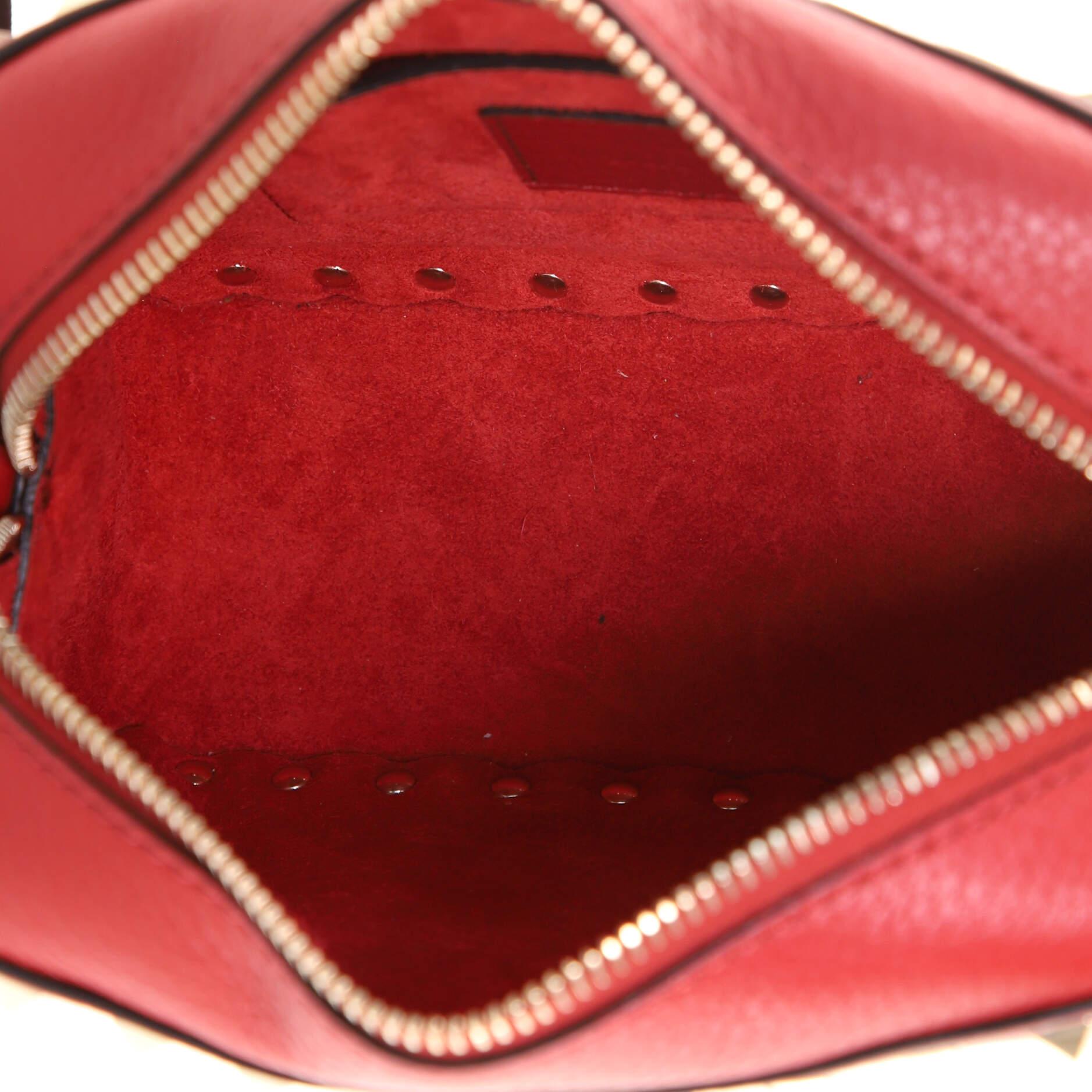 Women's or Men's Valentino Rockstud Camera Crossbody Bag Leather