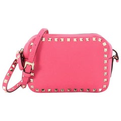 Valentino Rockstud Camera Crossbody Bag Leather
