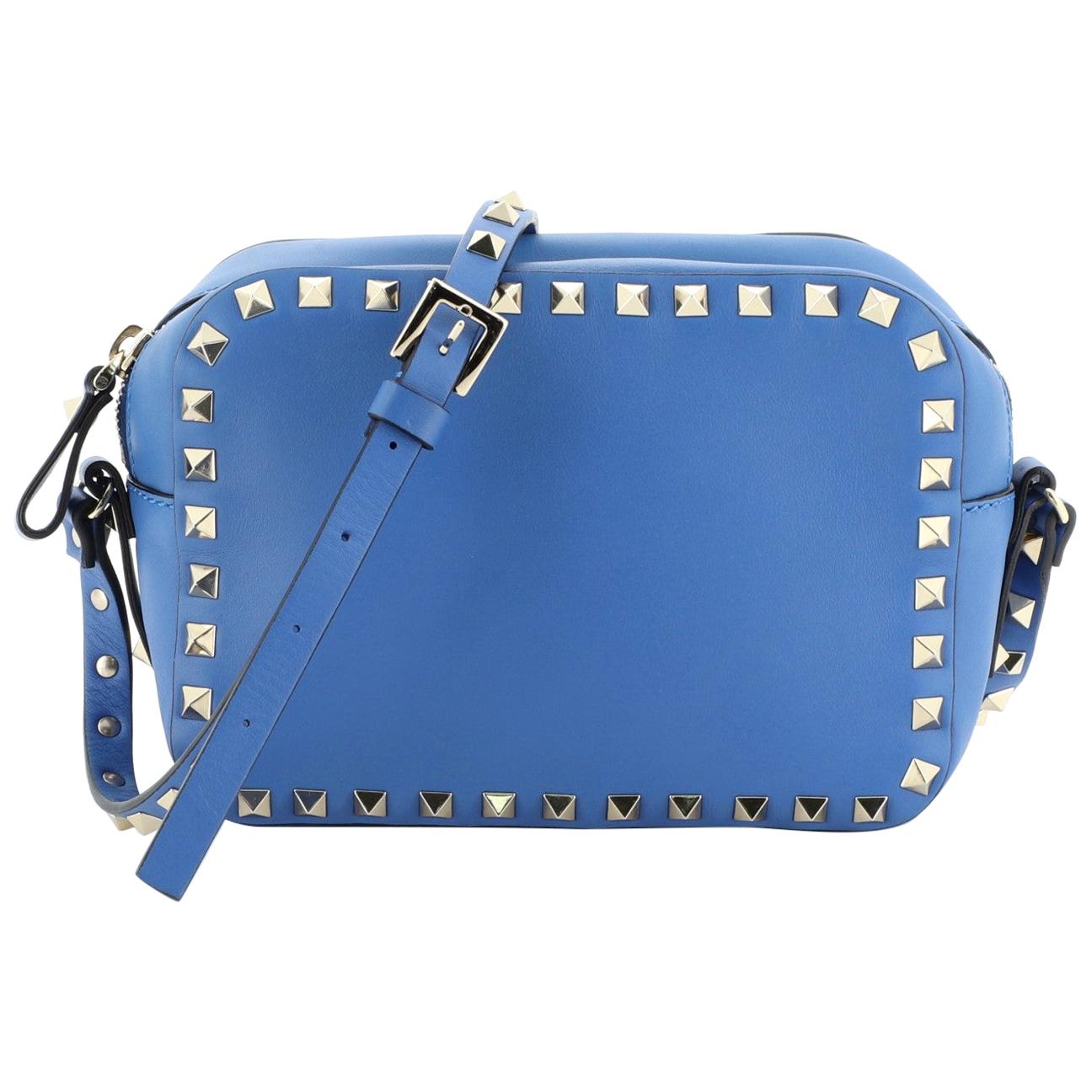 Valentino Rockstud Camera Crossbody Bag Leather