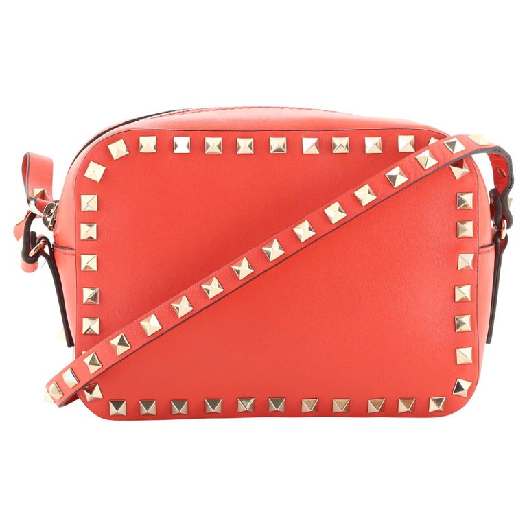 Valentino Rockstud Camera Crossbody Bag Leather For Sale at 1stDibs