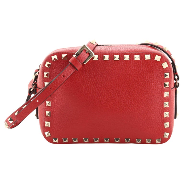 Valentino Rockstud Camera Crossbody Bag Leather at 1stDibs