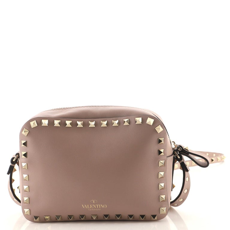 Valentino Rockstud Camera Crossbody Bag Printed Leather at 1stDibs