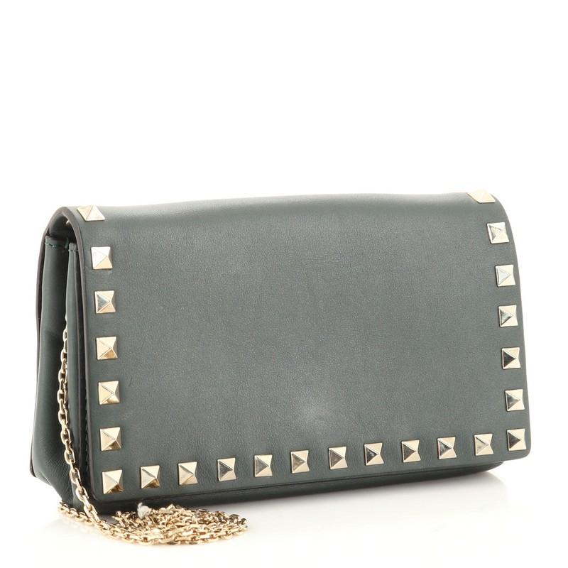 valentino black purse gold chain