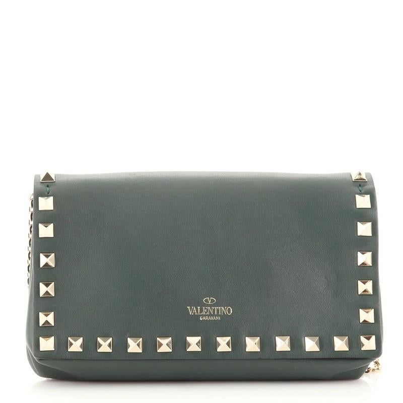 valentino black purse with gold chain