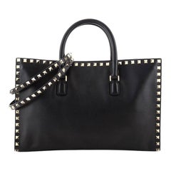 Valentino Rockstud Convertible Tote Leather Medium