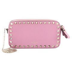 Valentino Rockstud Double Zip Crossbody Leather Small Valentino Rockstud Double Zip Crossbody Leather Small