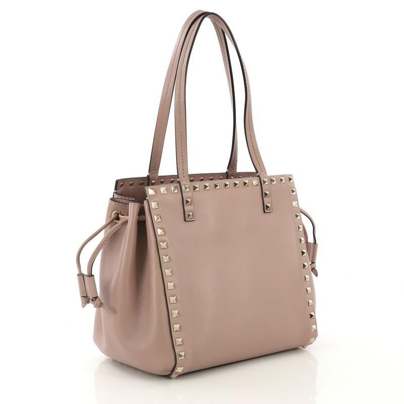 valentino rockstud drawstring bag