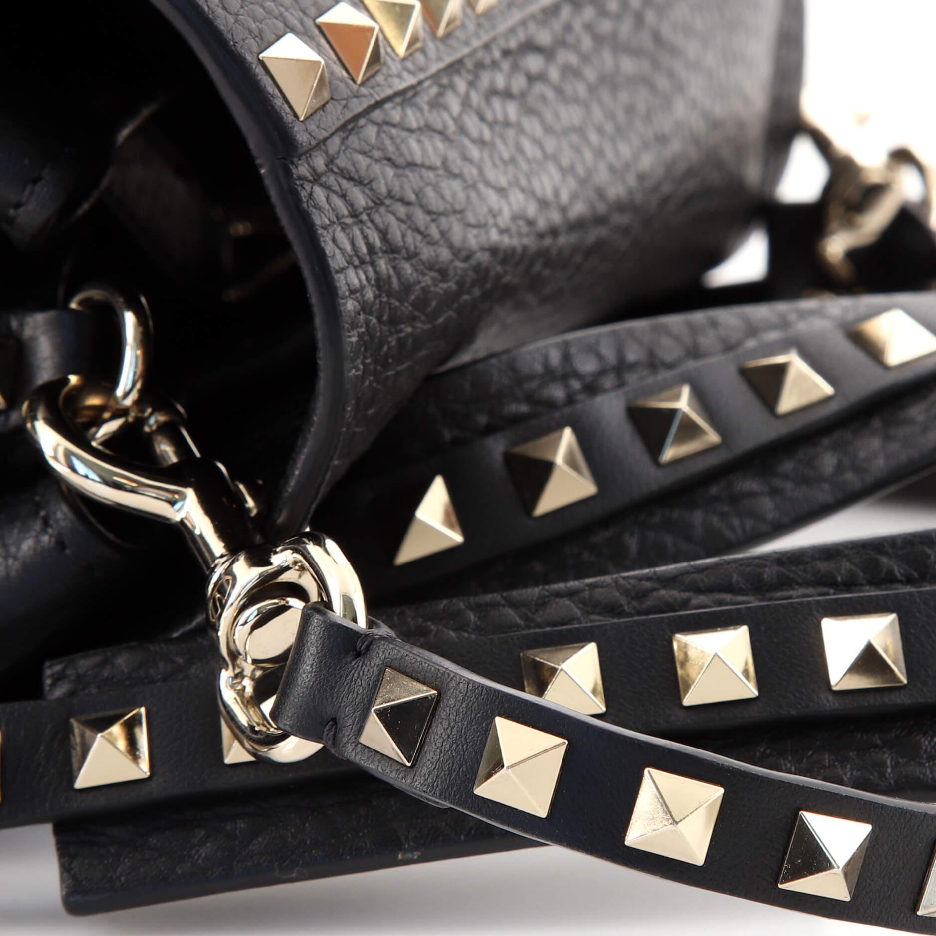 Valentino Rockstud Flap Backpack Leather Medium 1