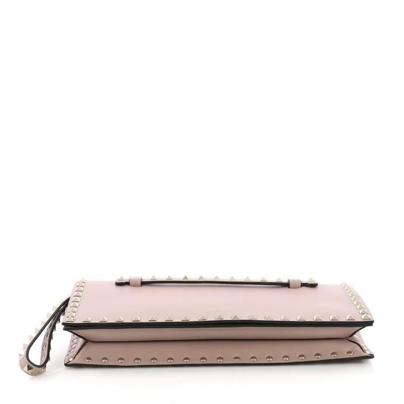 Women's or Men's Valentino Rockstud Flap Clutch Leather