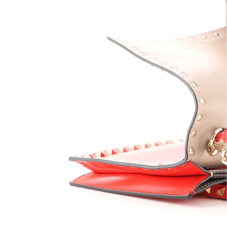 Rockstud leather Clutch