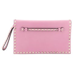 Valentino Rockstud Flap Clutch Leather 