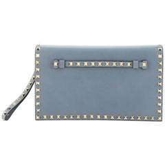 Valentino Rockstud Flap Clutch Leather 