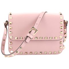 Valentino Rockstud Flap Crossbody Bag Leather Small