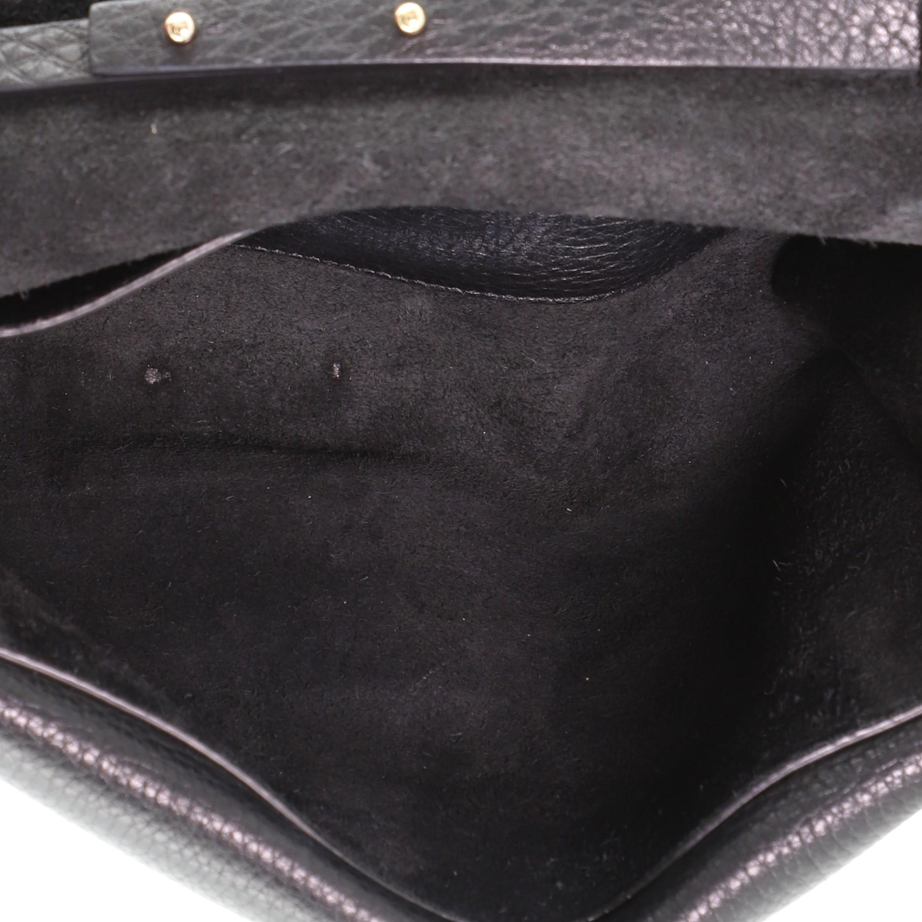Women's or Men's Valentino Rockstud Flip Lock Double Flap Crossbody Bag Leather Small