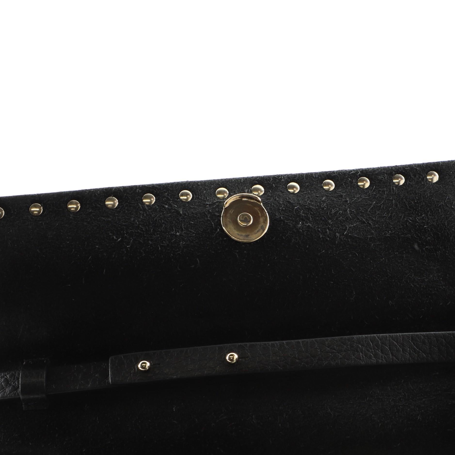Valentino Rockstud Flip Lock Double Flap Crossbody Bag Leather Small 1