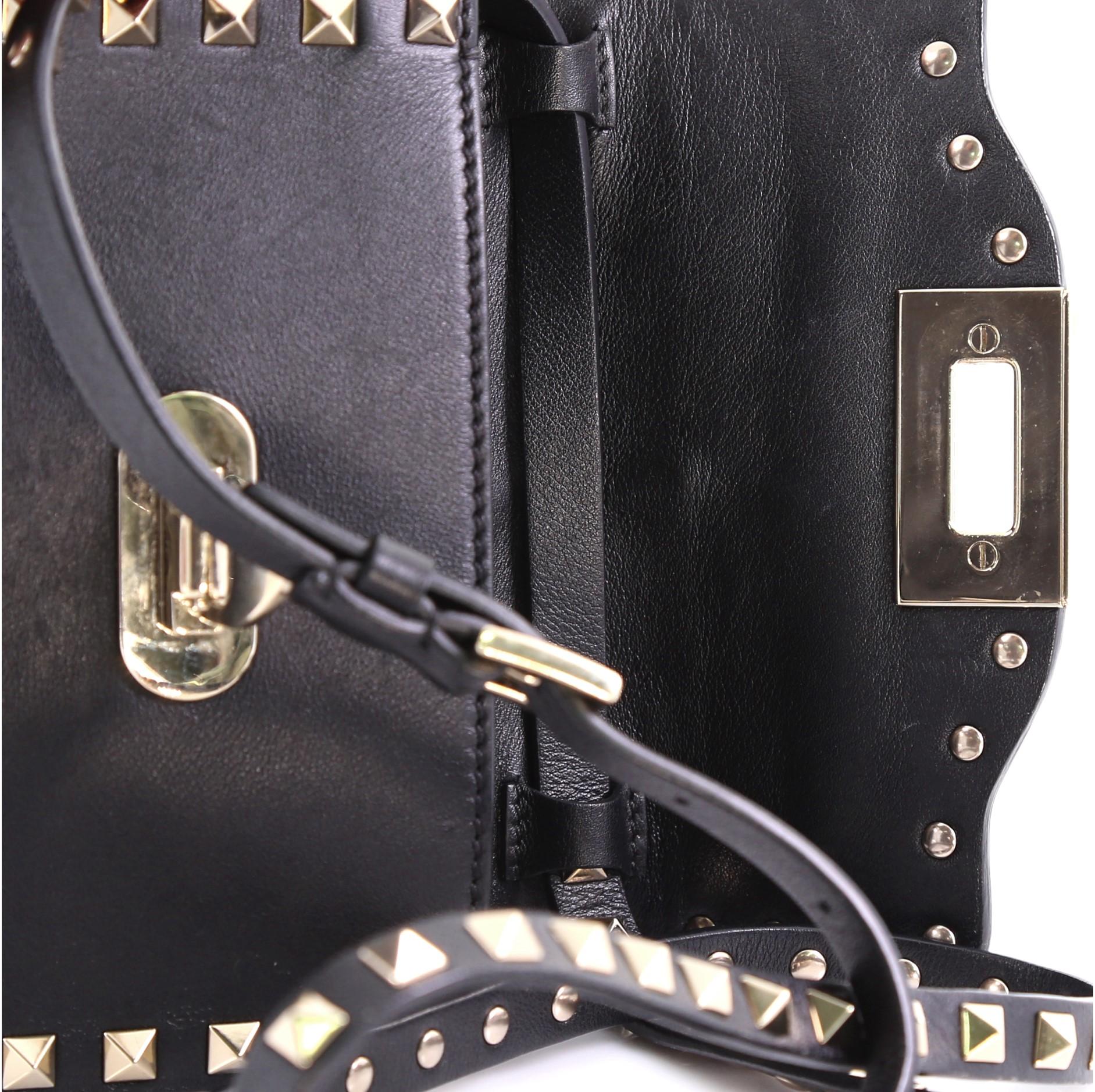 Valentino Rockstud Flip Lock Flap Bag Leather Mini 1