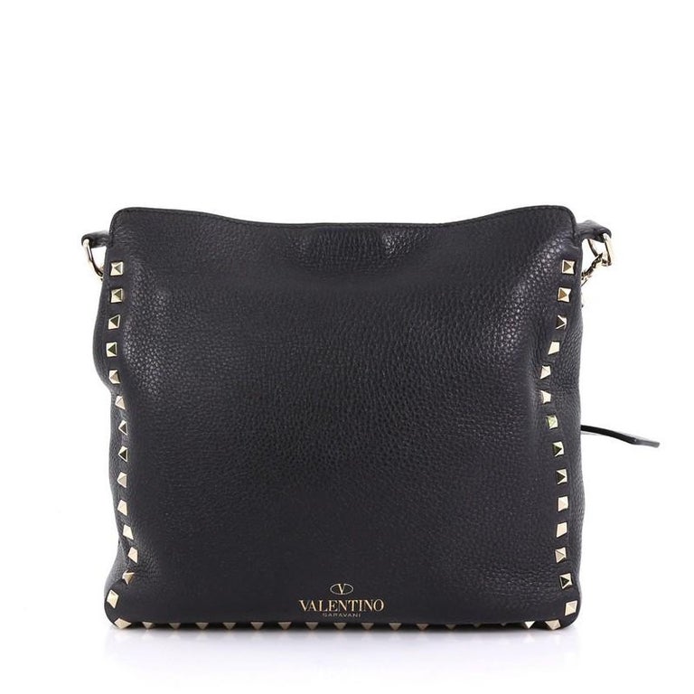 Valentino Rockstud Flip Lock Messenger Bag Leather Medium at 1stDibs ...