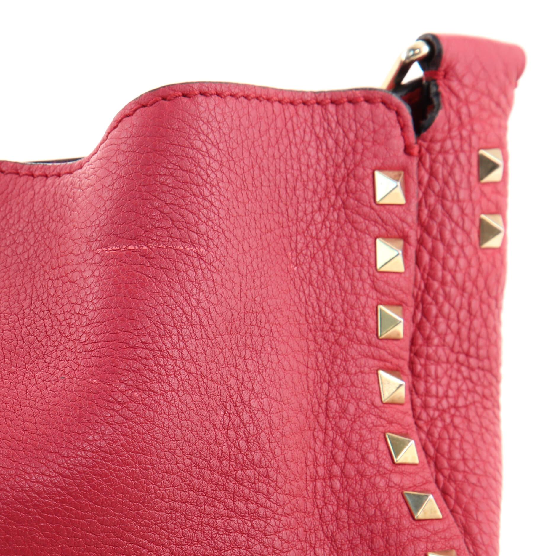 Valentino Rockstud Flip Lock Messenger Bag Leather Medium 1
