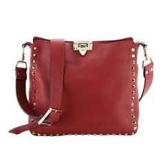 Valentino Rockstud Flip Lock Messenger Bag Leder Klein
