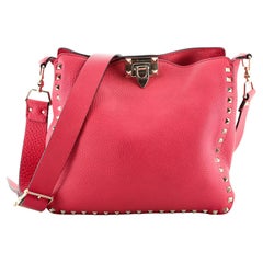 Valentino Rockstud Flip Lock Messenger Bag Leather Small